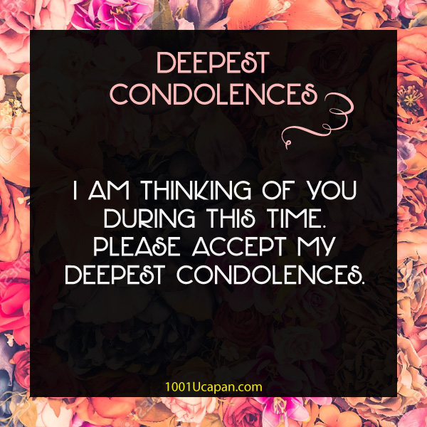 Wishes Condolences - RIP Message