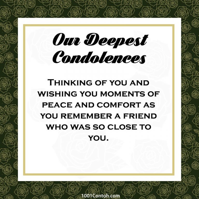 Wish Condolences Archives 1001 Contoh