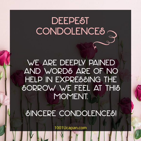 Wishes Condolences - RIP Message
