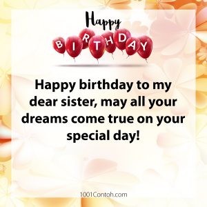130 Heart Touching Happy Birthday Sister – Blessing, Simple, Funny ...
