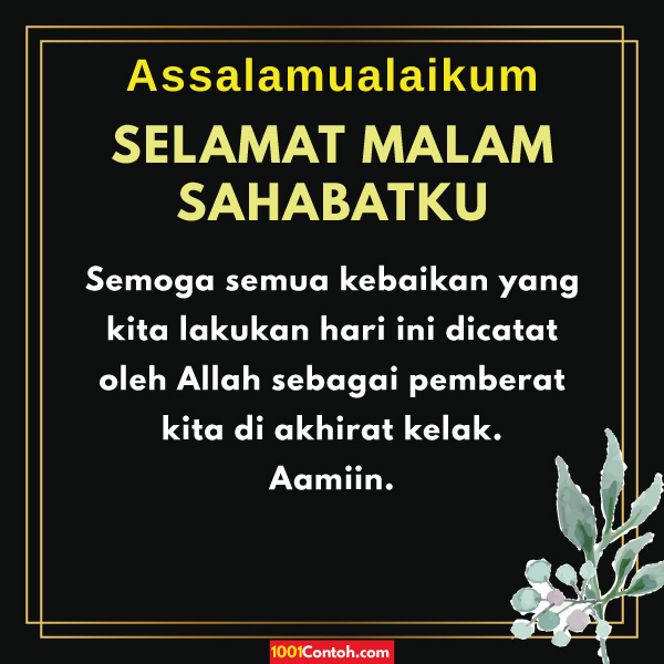 Selamat Malam Sahabat Quotes Bahasa Melayu