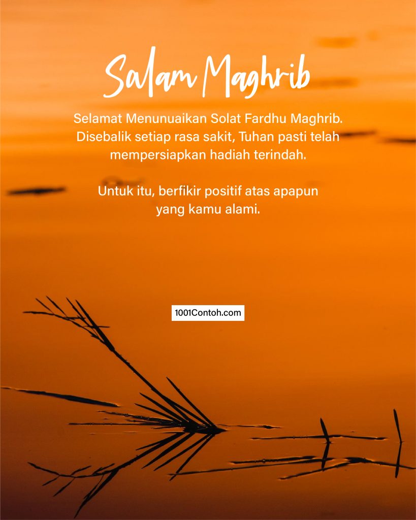 30 Contoh Ucapan Salam Maghrib - Bergambar