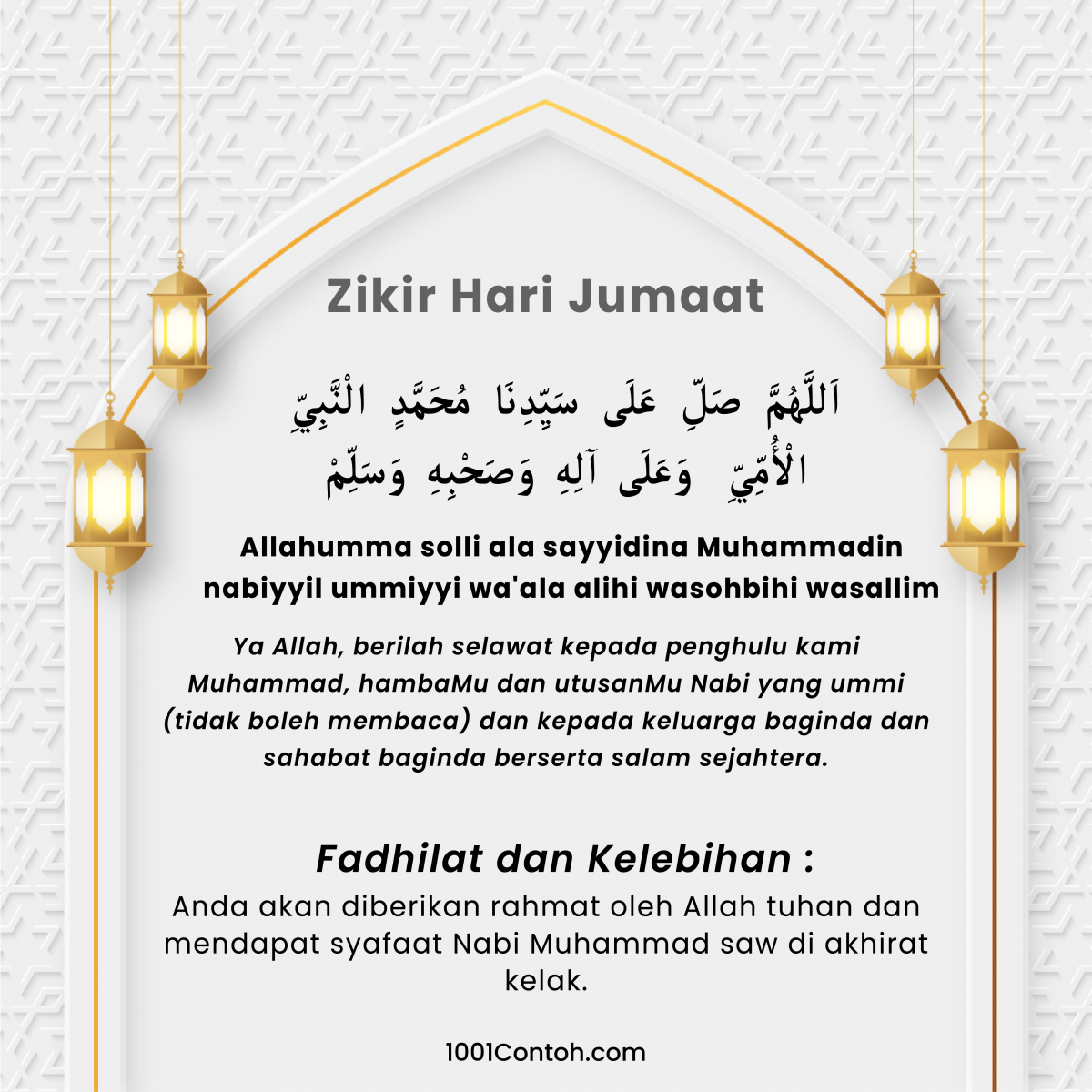 1001 Contoh Zikir, Selawat, Istighfar & Hadis Tentangnya - 1001 Contoh