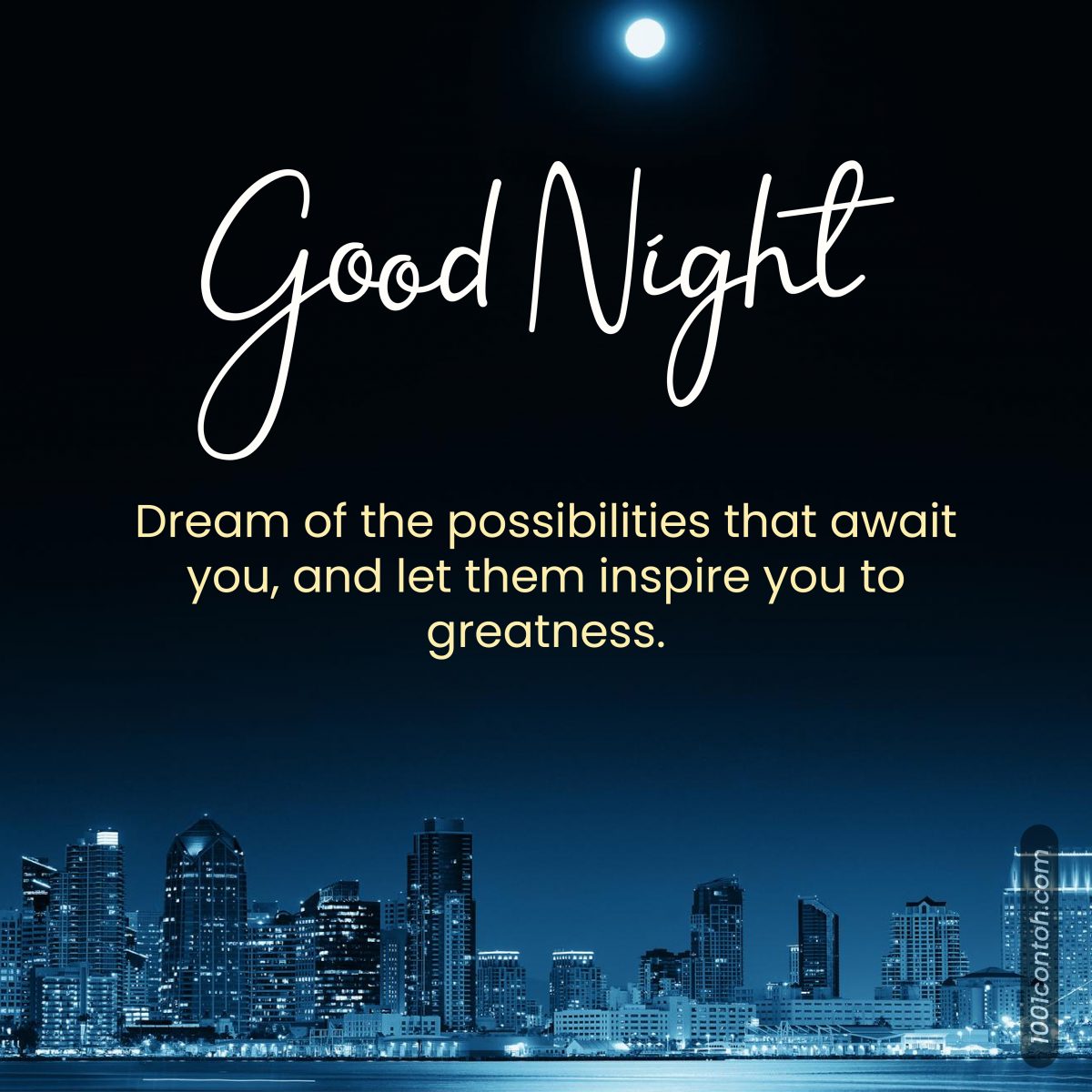 100 Simple & Short - Good Night Quotes, Wishes - 1001 Contoh
