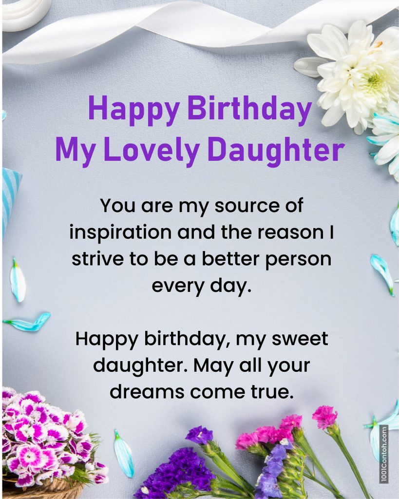 100 Sweet, Lovely and Heart Touching Happy Birthday Wishes for Daughter ...