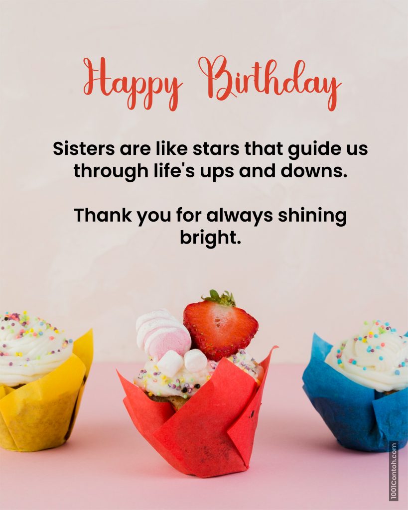 130 Funny, Lovely Birthday Wishes for Sister - 1001 Contoh